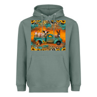 Sage farm animals truck Heavyweight Hoodie - Jasminsmagicworld