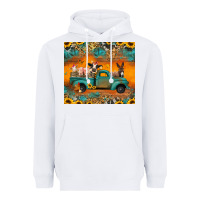 White farm animals truck Heavyweight Hoodie - Jasminsmagicworld