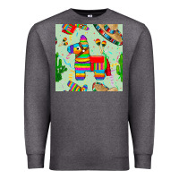 Charcoal Heather pinata seamless pattern Premium Sweatshirt - BundleAndBundleShop