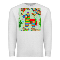 Oatmeal Heather pinata seamless pattern Premium Sweatshirt - BundleAndBundleShop