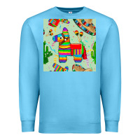 Ocean Blue pinata seamless pattern Premium Sweatshirt - BundleAndBundleShop