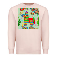 Pale Pink pinata seamless pattern Premium Sweatshirt - BundleAndBundleShop