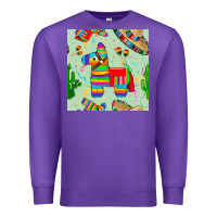 Purple pinata seamless pattern Premium Sweatshirt - BundleAndBundleShop