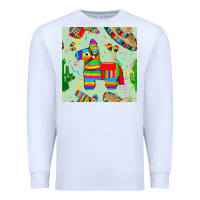 White pinata seamless pattern Premium Sweatshirt - BundleAndBundleShop