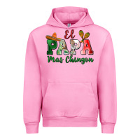Fuchsia Pink el papa mas chingon Urban Hoodie - MaliasSmallBusiness