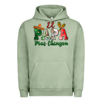 Pigment Oil Green el papa mas chingon Urban Hoodie - MaliasSmallBusiness