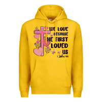 Lemon we love because he first loved us Premium Hoodie - MaliasSmallBusiness