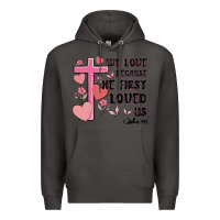 Smoke we love because he first loved us Premium Hoodie - MaliasSmallBusiness