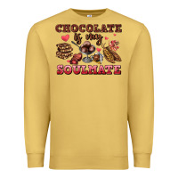 Antique Gold chocolate is my soulmate Premium Sweatshirt - AdoDesignShop