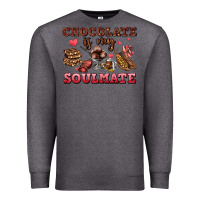 Charcoal Heather chocolate is my soulmate Premium Sweatshirt - AdoDesignShop