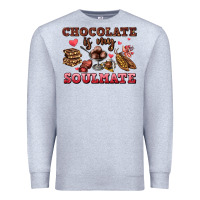 Heather Grey chocolate is my soulmate Premium Sweatshirt - AdoDesignShop