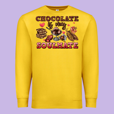 Chocolate Is My Soulmate Premium Sweatshirt Designed By Adodesignshop