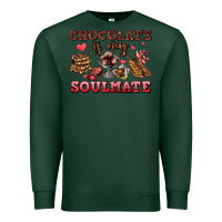 Sports Green chocolate is my soulmate Premium Sweatshirt - AdoDesignShop