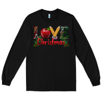 Black love christmas teacher Long Sleeve Tee - RanaPortraitStore
