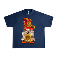 Navy western gnome with sunflowers Urban Heavy Tee - texasbilliewilder