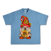 Pebble Blue western gnome with sunflowers Urban Heavy Tee - texasbilliewilder