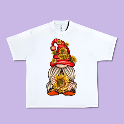 Urban Heavy Tee western gnome with sunflowers