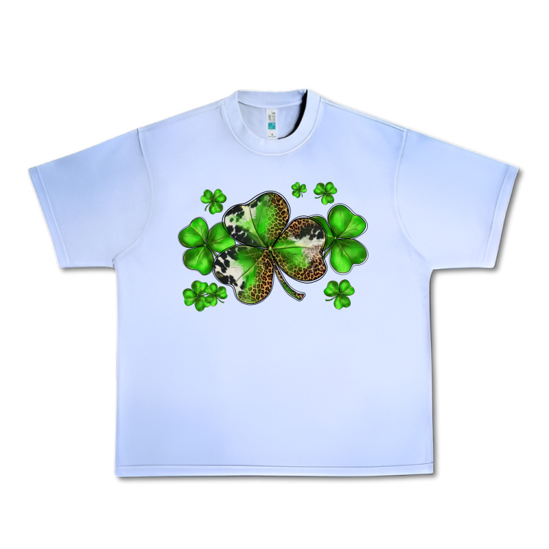 St. Patricks Day Shamrocks Urban Heavy Tee by BarkalooDesign | Teevron