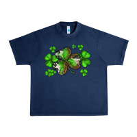 Navy st. patricks day shamrocks Urban Heavy Tee - BarkalooDesign