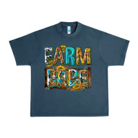 Midnight Navy western farm babe Urban Heavy Tee - texasbilliewilder