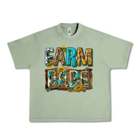 Oil Green western farm babe Urban Heavy Tee - texasbilliewilder