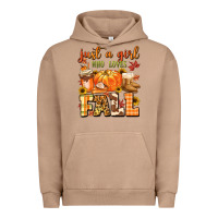 Pigment Burro just a girl who loves fall Urban Hoodie - MaliasSmallBusiness