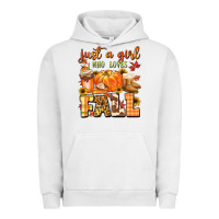 Pigment Lunar Rock just a girl who loves fall Urban Hoodie - MaliasSmallBusiness