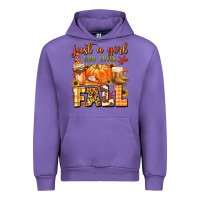 Just A Girl Who Loves Fall Urban Hoodie | Teevron