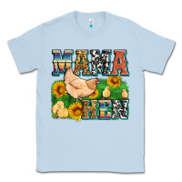 Dusty Blue mama hen Classic Tee - Zillion Design Studio