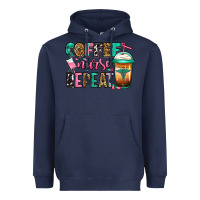 Navy nurse coffee repeat Heavyweight Hoodie - Jasminsmagicworld