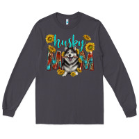 Smoke western alaskan husky mom Long Sleeve Tee - texasbilliewilder