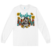 White western alaskan husky mom Long Sleeve Tee - texasbilliewilder