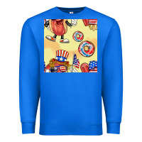 True Royal patriotic hotdog ice cream donat Premium Sweatshirt - BundleAndBundleShop