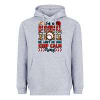 Heather Grey i'm a baseball mom we don't do that keep calm thin Heavyweight Hoodie - Jasminsmagicworld