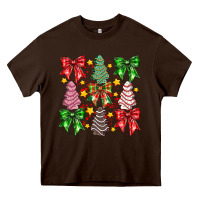 Chocolate Brown festive holiday decor Heavy Core Tee - CowhideDigitalArt