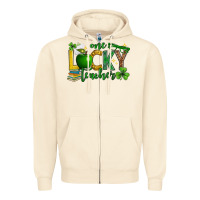 Sandshell St. Patrick's Day one lucky teacher Zipper Hoodie - Neo Western