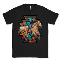 Black cowgirl with aztec Classic Tee - RanaPortraitStore