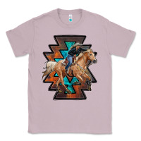 Lilac cowgirl with aztec Classic Tee - RanaPortraitStore