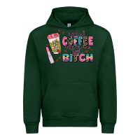 Forest Green i pretend coffee helps but im still a bitch Urban Hoodie - MaliasSmallBusiness