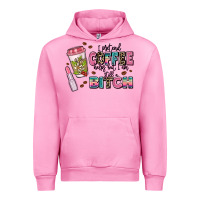 Fuchsia Pink i pretend coffee helps but im still a bitch Urban Hoodie - MaliasSmallBusiness