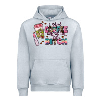 Heather Grey i pretend coffee helps but im still a bitch Urban Hoodie - MaliasSmallBusiness