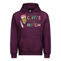 Mauve Wine i pretend coffee helps but im still a bitch Urban Hoodie - MaliasSmallBusiness