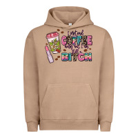 Pigment Burro i pretend coffee helps but im still a bitch Urban Hoodie - MaliasSmallBusiness