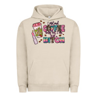 Pigment French Oak i pretend coffee helps but im still a bitch Urban Hoodie - MaliasSmallBusiness
