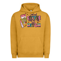 Pigment Peanut Butter i pretend coffee helps but im still a bitch Urban Hoodie - MaliasSmallBusiness