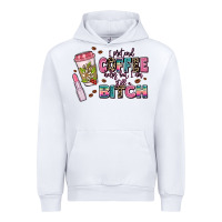 White i pretend coffee helps but im still a bitch Urban Hoodie - MaliasSmallBusiness