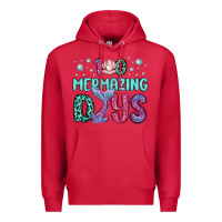 Cardinal 100 mermazing days Premium Hoodie - MaliasSmallBusiness
