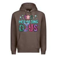 Coffee 100 mermazing days Premium Hoodie - MaliasSmallBusiness