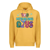 Mustard 100 mermazing days Premium Hoodie - MaliasSmallBusiness