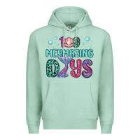 Seafoam 100 mermazing days Premium Hoodie - MaliasSmallBusiness